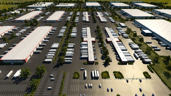 Project of a wholesale and distribution centre (WDC), logistics centre.