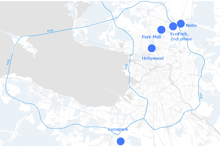 Projects announced for opening in Saint Petersburg metro area in 2025 
